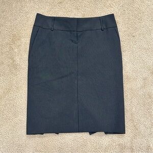 Express Black Pinstripe Pencil Skirt